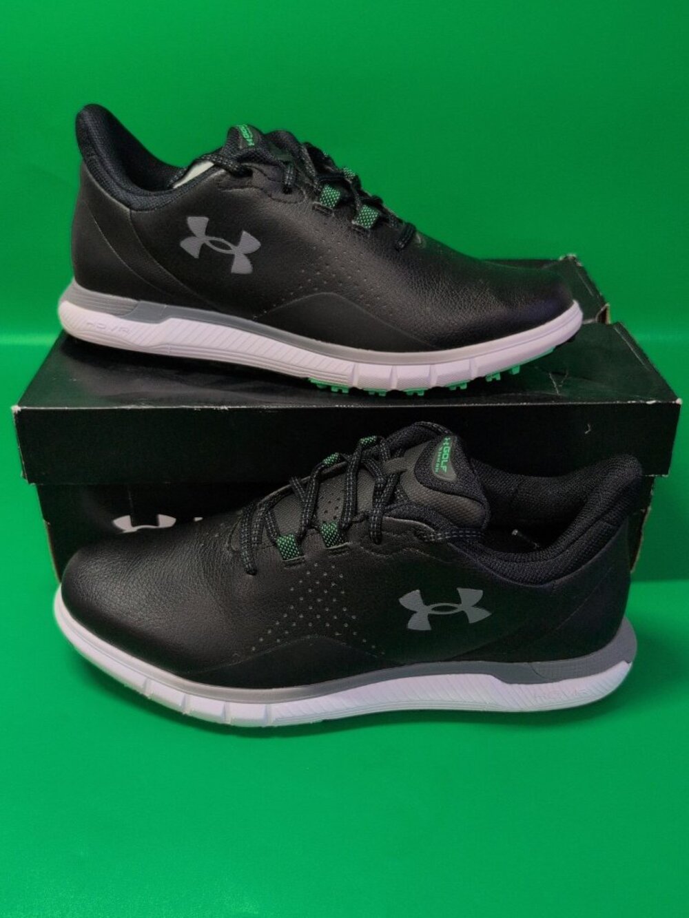 Under Armour Drive Fade Spikeless Mens Golf Shoes US 10.5 Black